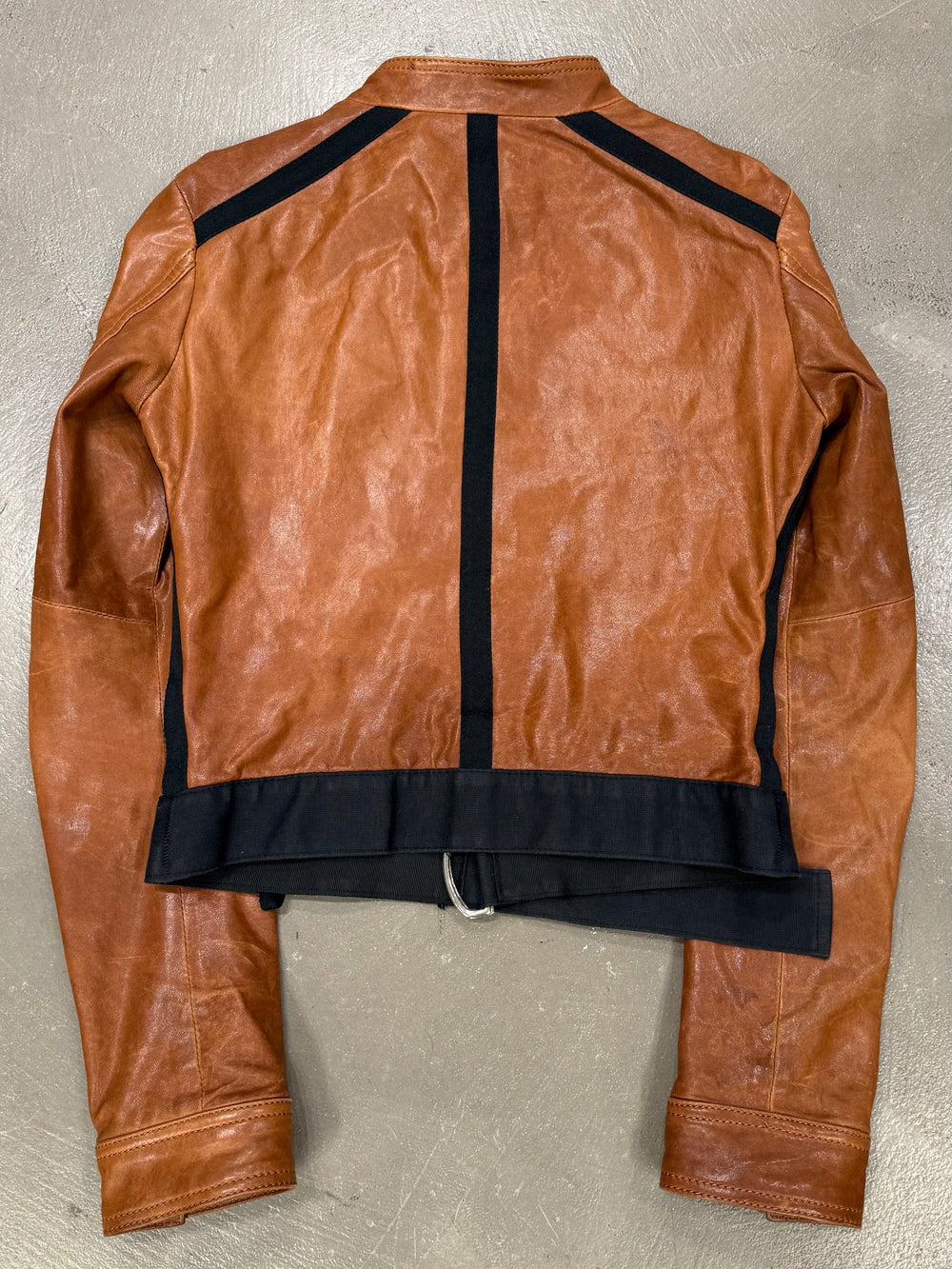 2000s Dolce & Gabbana paneled moto jacket