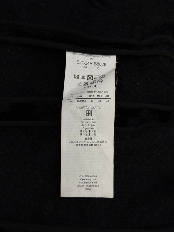 2015 Emporio Armani velvet jacquard jacket