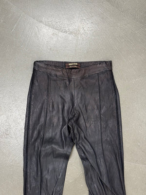 2010s Roberto Cavalli leather skinny pants