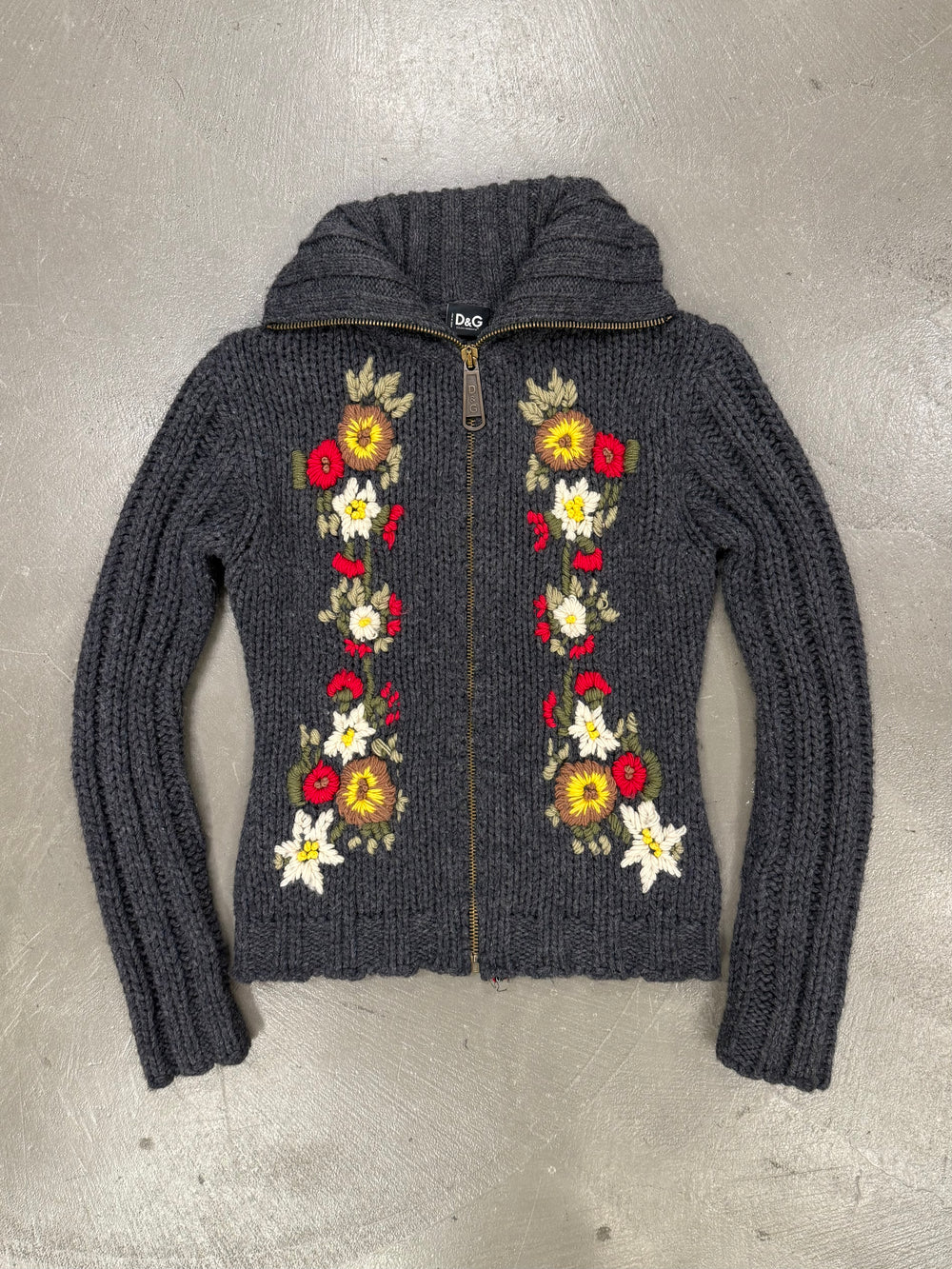 2000s Dolce & Gabbana floral cardigan