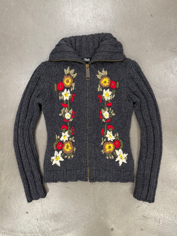 2000s Dolce & Gabbana floral cardigan