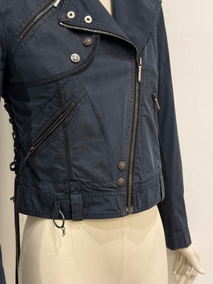 S/S2003 Christian Dior by John Galliano cropped cotton biker jacket