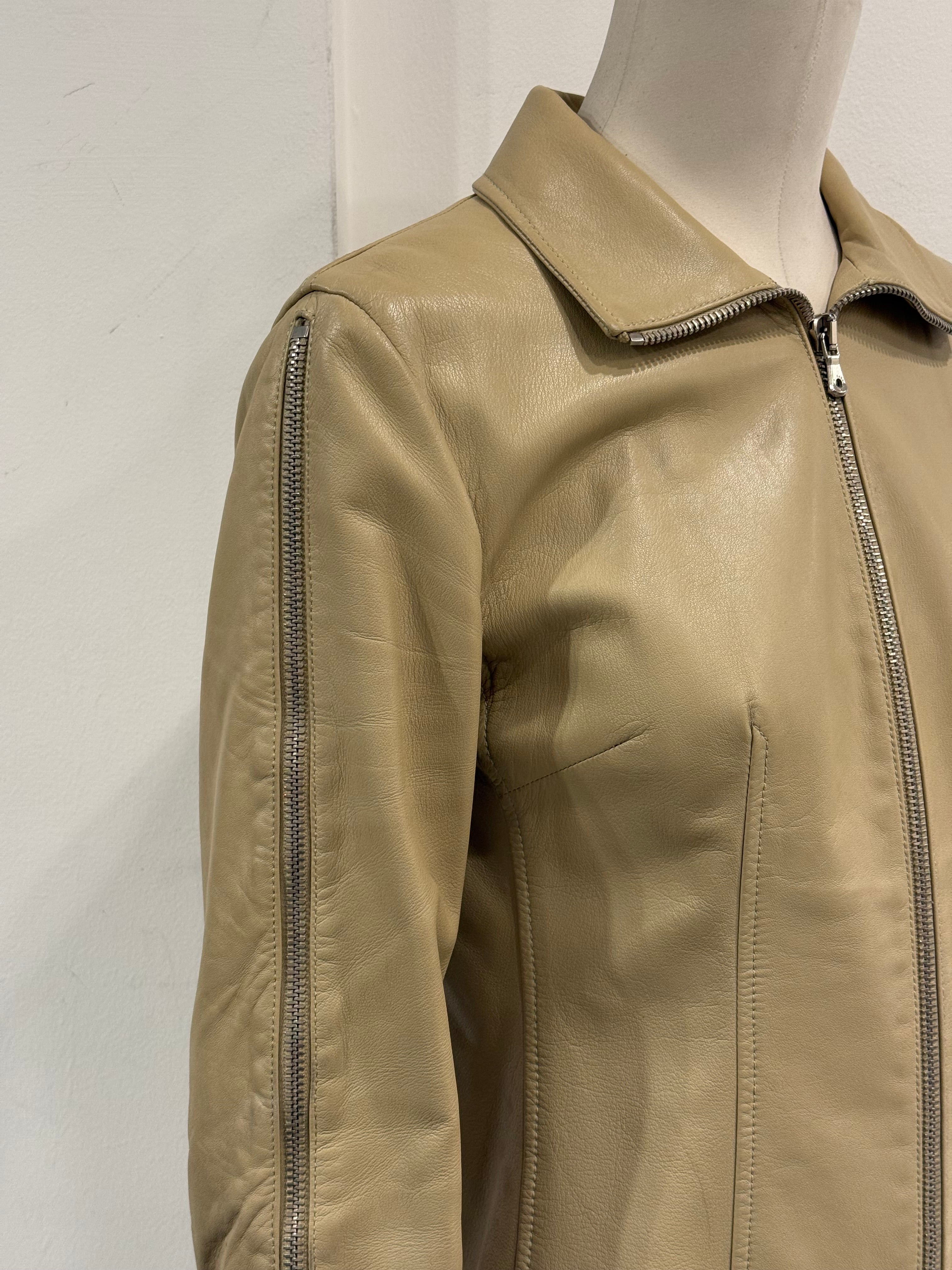 A/W2003 Dolce & Gabbana multi zipper leather jacket