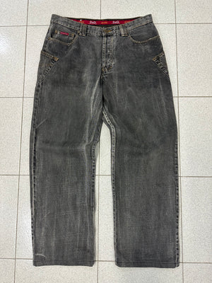AW2003 D&G heavy baggy asymmetrical jeans