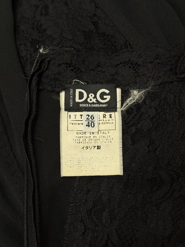 2000s Dolce & Gabbana sheer midi dress