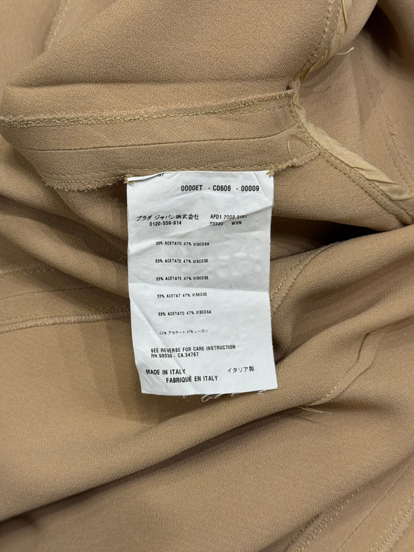 2000s Prada zipper midi dress
