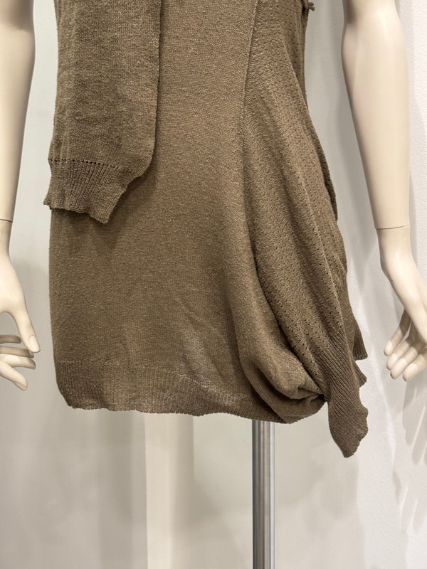 2000s Yohji Yamamoto sample asymmetrical long top