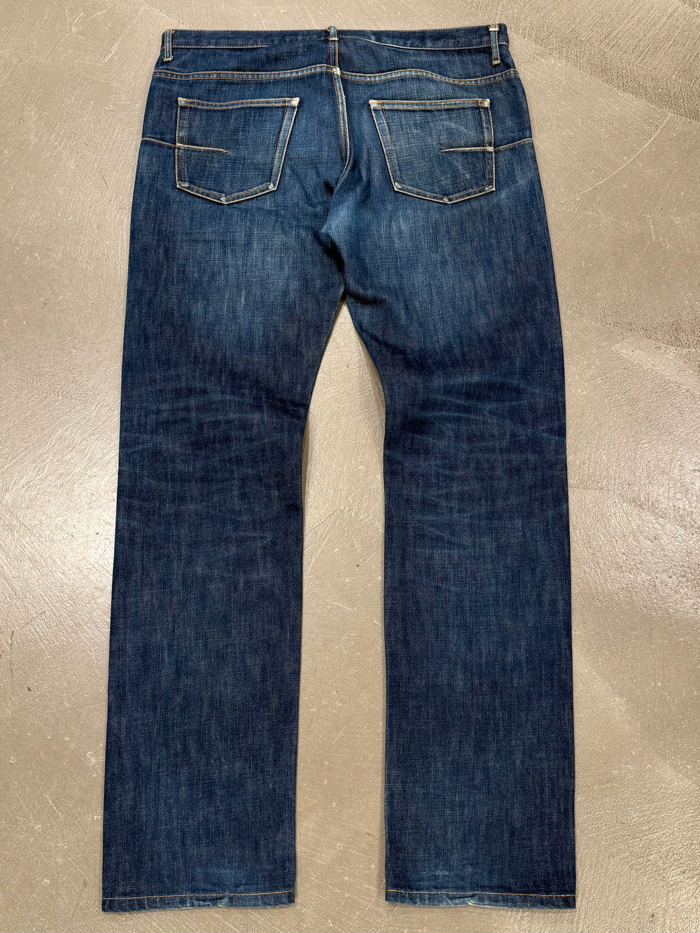 2000s Dior by Hedi Slimane faded raw denim