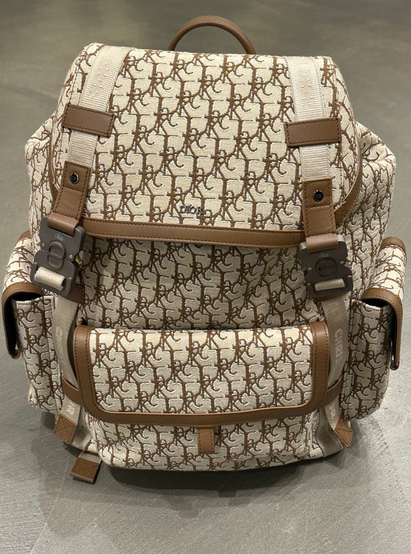 2022 Dior X Cactus Jack Oblique jacquard backpack