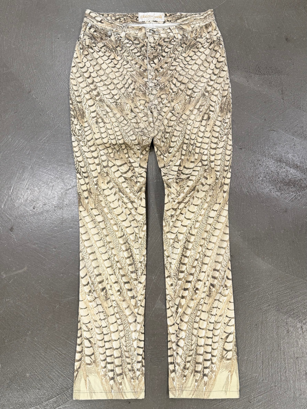S/S 2011 Roberto Cavalli crocodile print pants