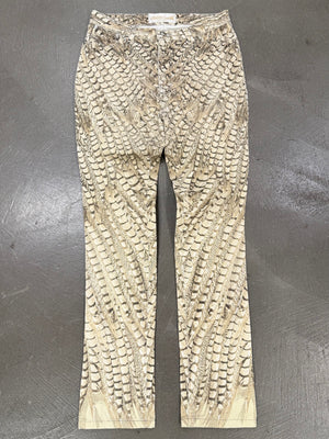 S/S 2011 Roberto Cavalli crocodile print pants