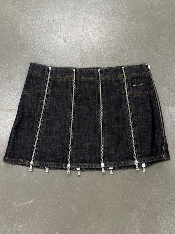 S/S2004 Dolce & Gabbana full zip mini skirt