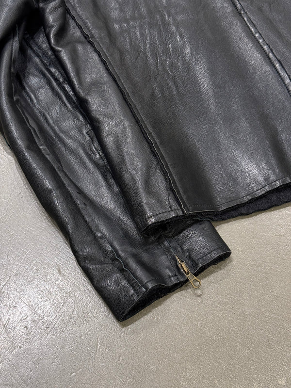1990s Dolce & Gabbana panelled leather jacket
