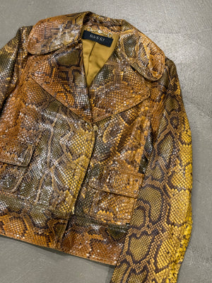 A/W2011 Gucci by Frida Giannini iconic runway python jacket
