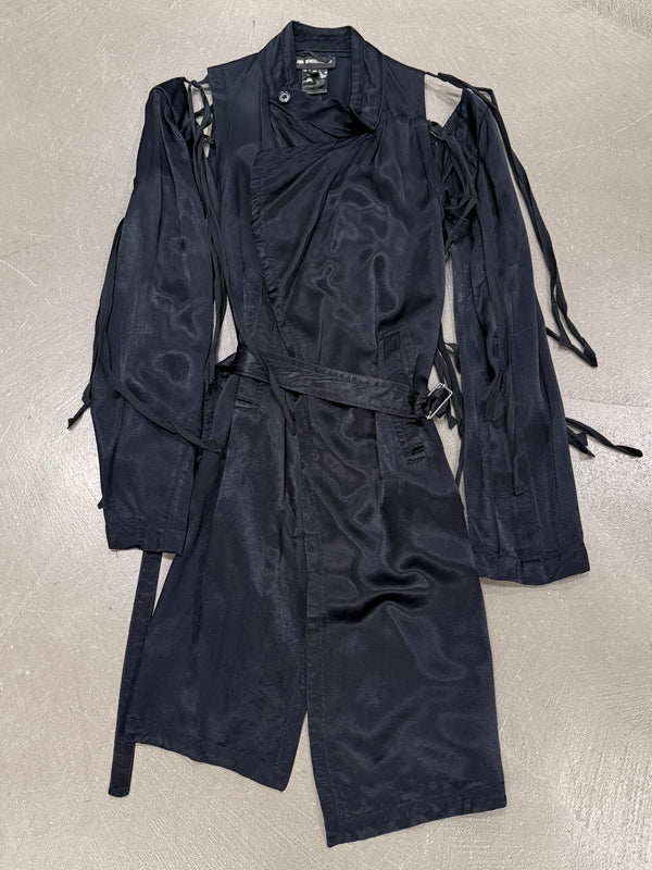 S/S2005 Ann Demeulemeester runway cut-out belted coat dress