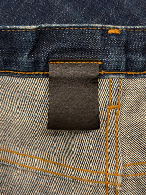 2000s Dior by Hedi Slimane faded raw denim