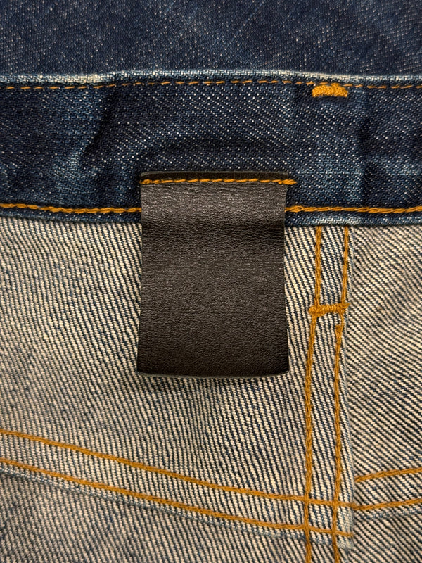 2000s Dior by Hedi Slimane faded raw denim
