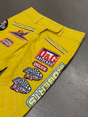 S/S2004 D&G racing motocross patch detailed pants