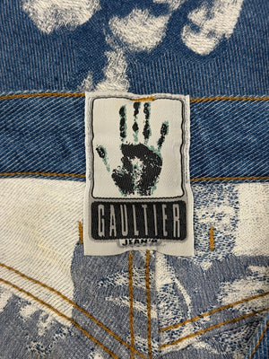A/W1992 Jean Paul Gaultier jacquard face denim