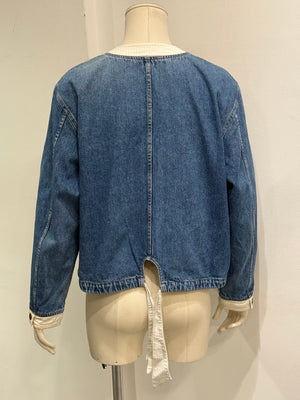 1990s Emporio Armani cropped denim jacket