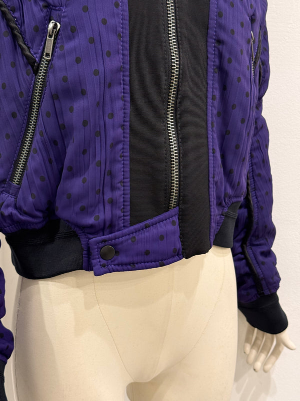 Haider Ackermann purple bomber jacket