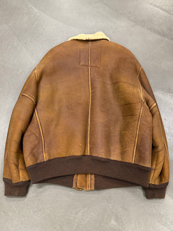 1990s Emporio Armani shearling flight jacket