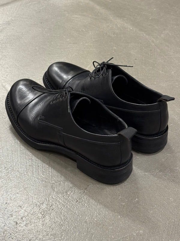 2000s Prada leather derby shoes