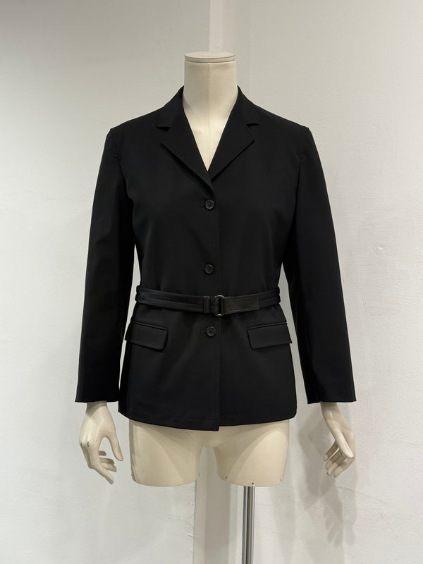 2000s Prada belted tailored jacket