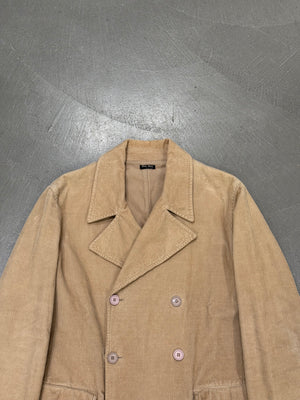 1990s Miu Miu double-breasted corduroy coat