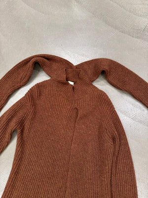 A/W1996 Yohji Yamamoto runway scarf thick wool asymmetrical knit