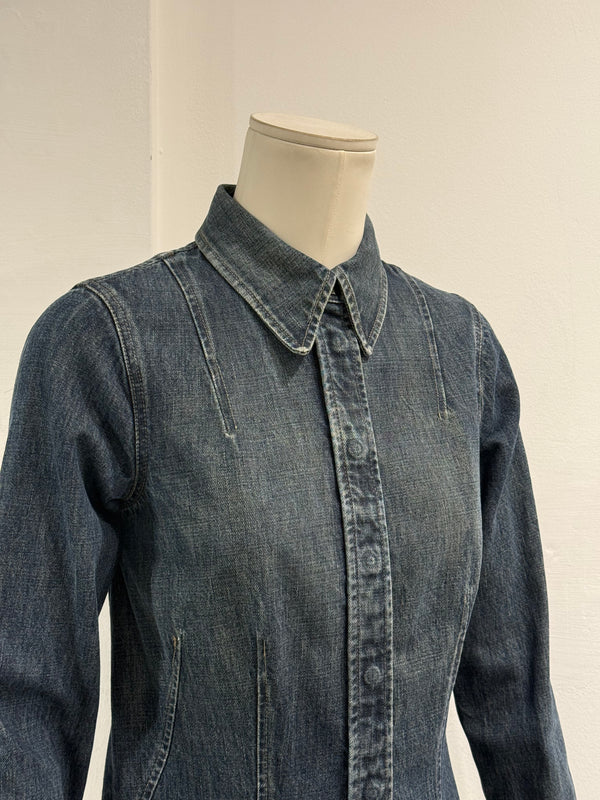 2001 Gucci fitted denim denim jacket