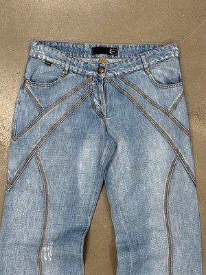 2000s Cavalli paneled jeans
