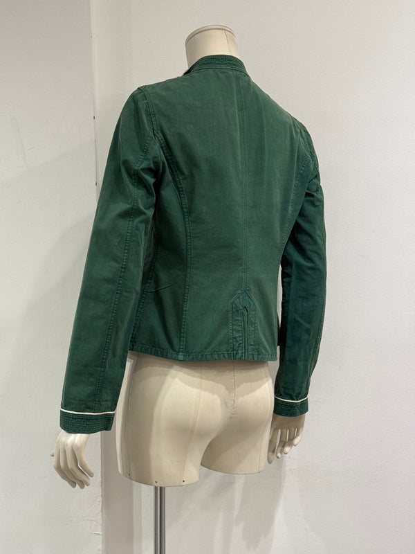 S/S2004 Miu Miu runway contrast trim tailored jacket