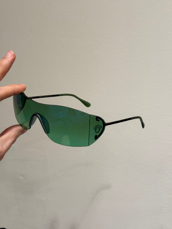 1990s Versace shield sunglasses