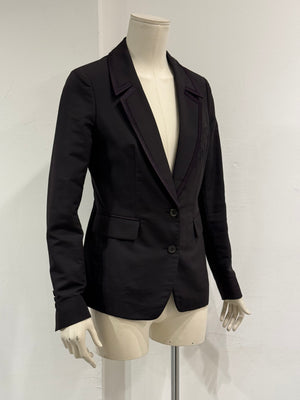 2010s Yves Saint Laurent contrast stitch blazer