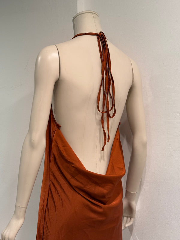 2004 Roberto Cavalli silk slip maxi dress