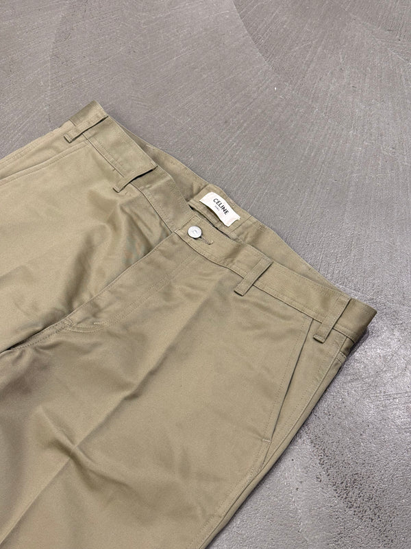 2000s Celine wide-leg cotton chinos