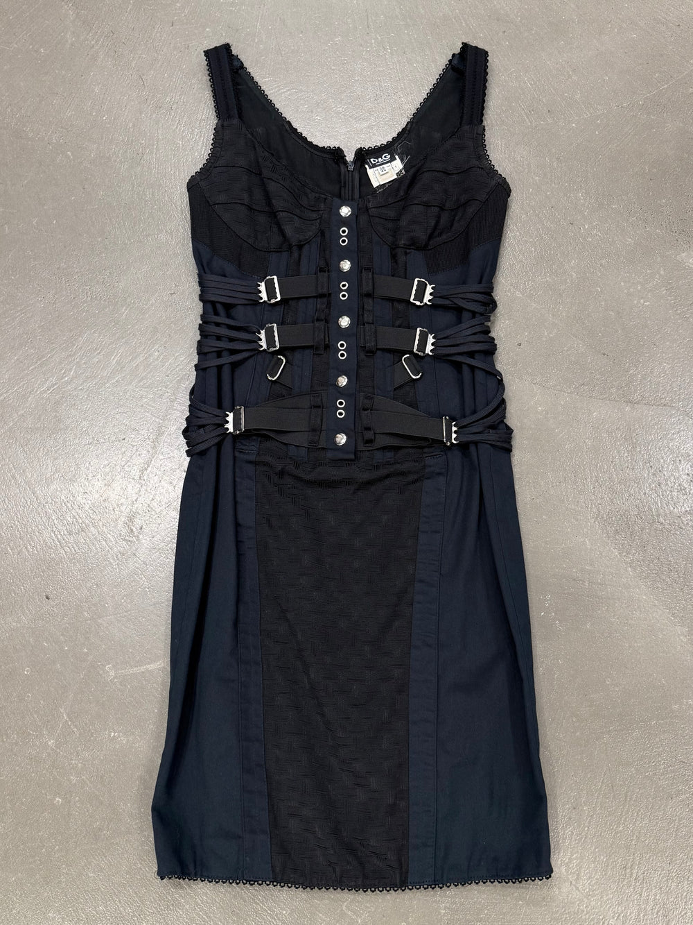 S/S2004 Dolce & Gabbana bondage corseted dress