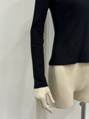 2005 Christian Dior by Galliano Swarovski logo longsleeve