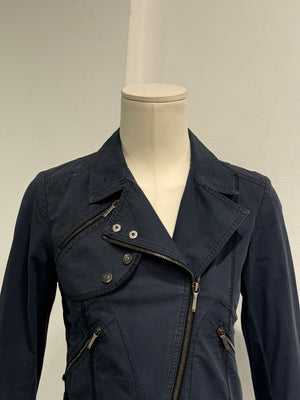 S/S2003 Christian Dior by John Galliano cropped cotton biker jacket