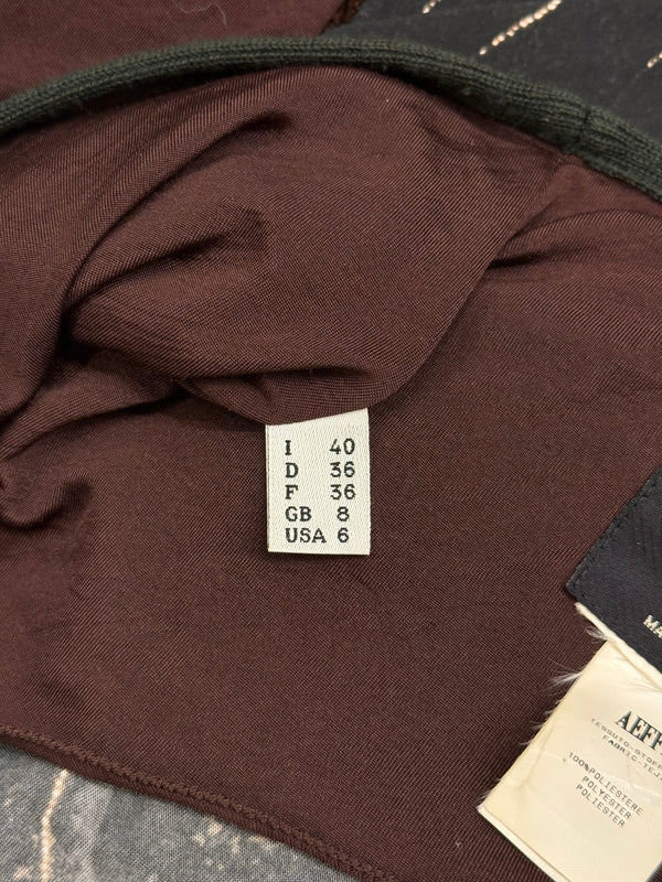 2000s Jean Paul Gaultier patchwork twist-front dress