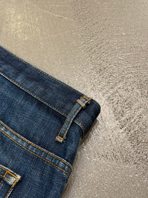 2000s Dior by Hedi Slimane faded raw denim