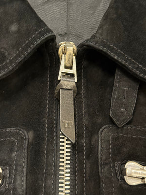 2020s Tom Ford suede biker leather jacket