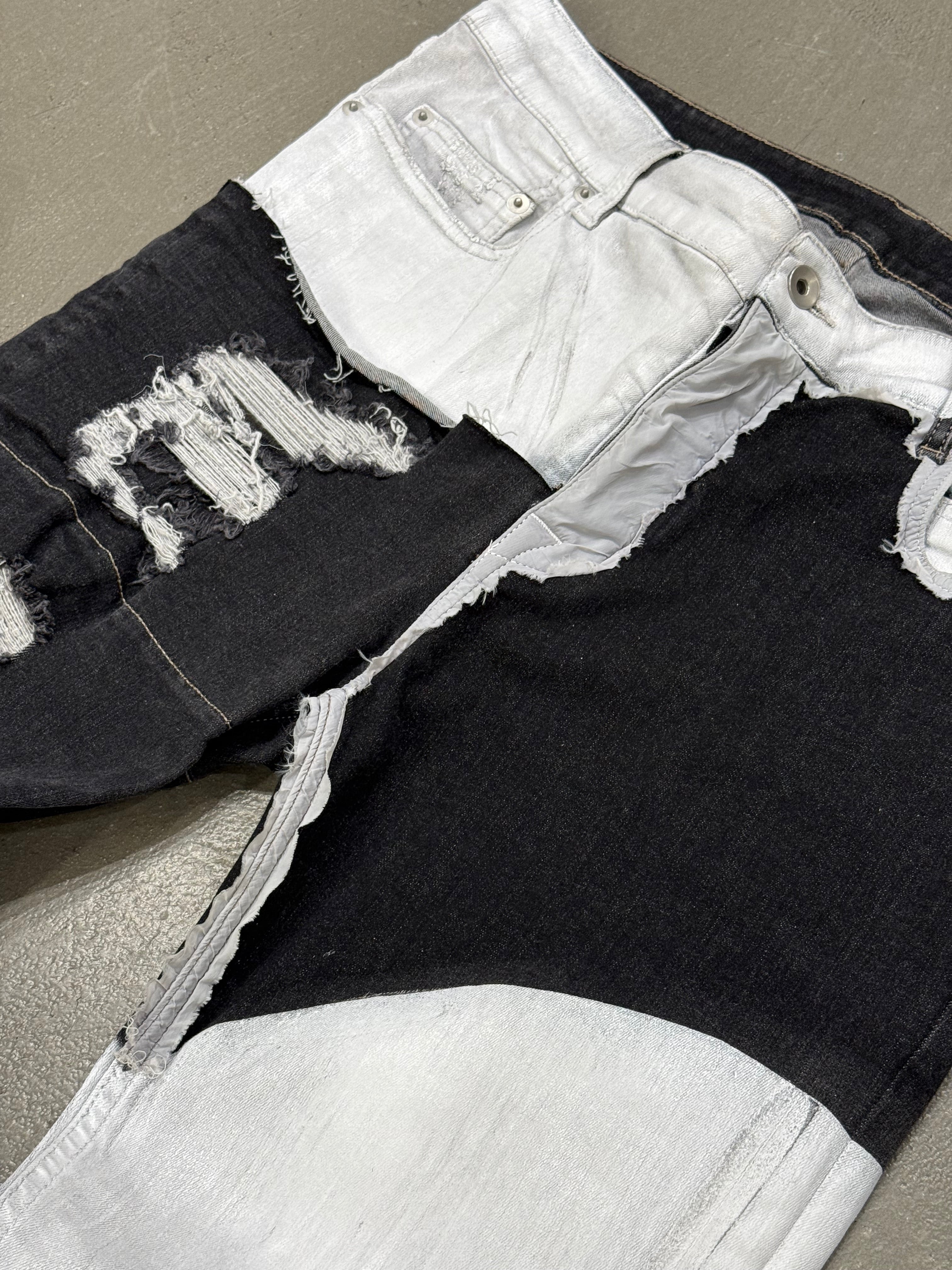 S/S2020 Rick Owens Tyrone painted sample jeans