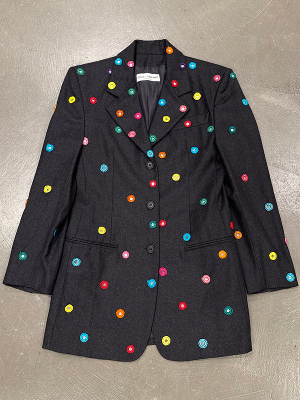 A/W1992 Dolce & Gabbana documented runway mirrors blazer