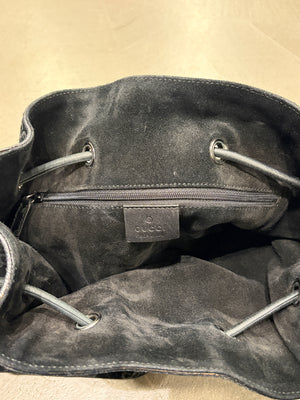 F/W1997 Gucci by Tom Ford monogram suede hobo bag