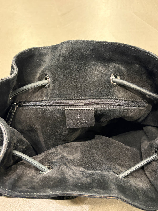 F/W1997 Gucci by Tom Ford monogram suede hobo bag
