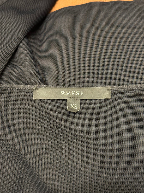 2009 Gucci cut-out lace-up sleeves top