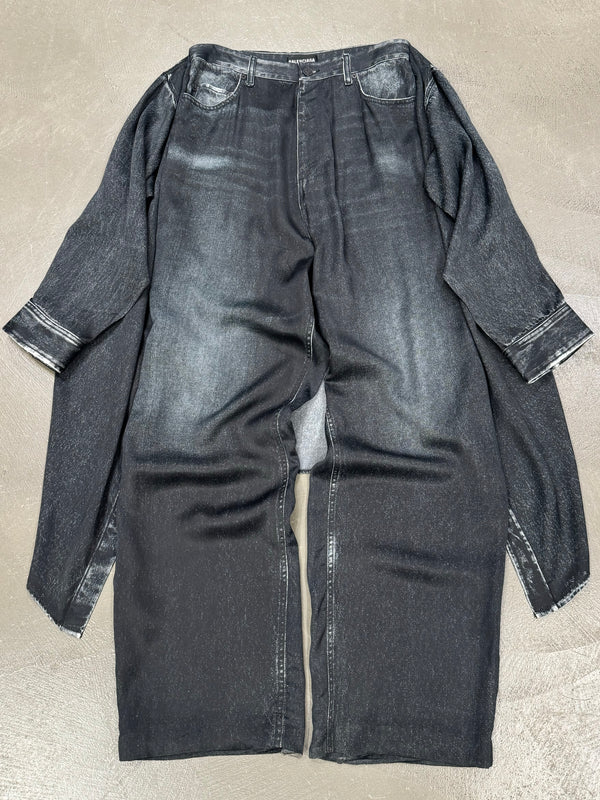 2020 Balenciaga by Demna hybrid trompe l’oeil pants