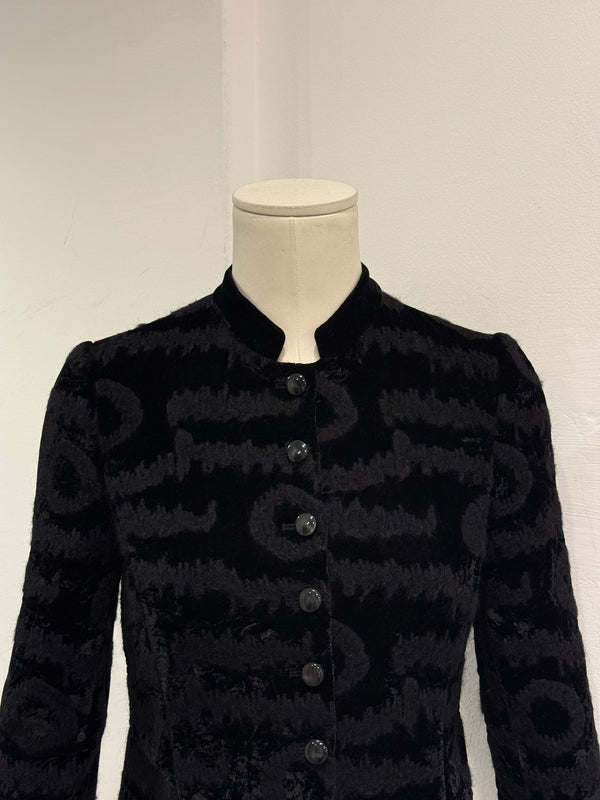 2015 Emporio Armani velvet jacquard jacket